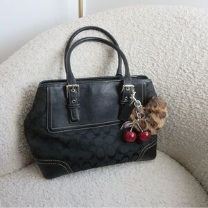 Black Coach Satchel Bag
